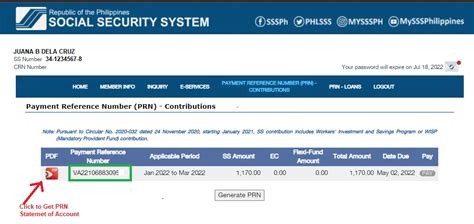 SSS opens payment reference number .